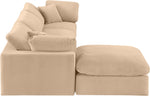 Comfy - 4 Piece Velvet Modular Sectional With Chaise
