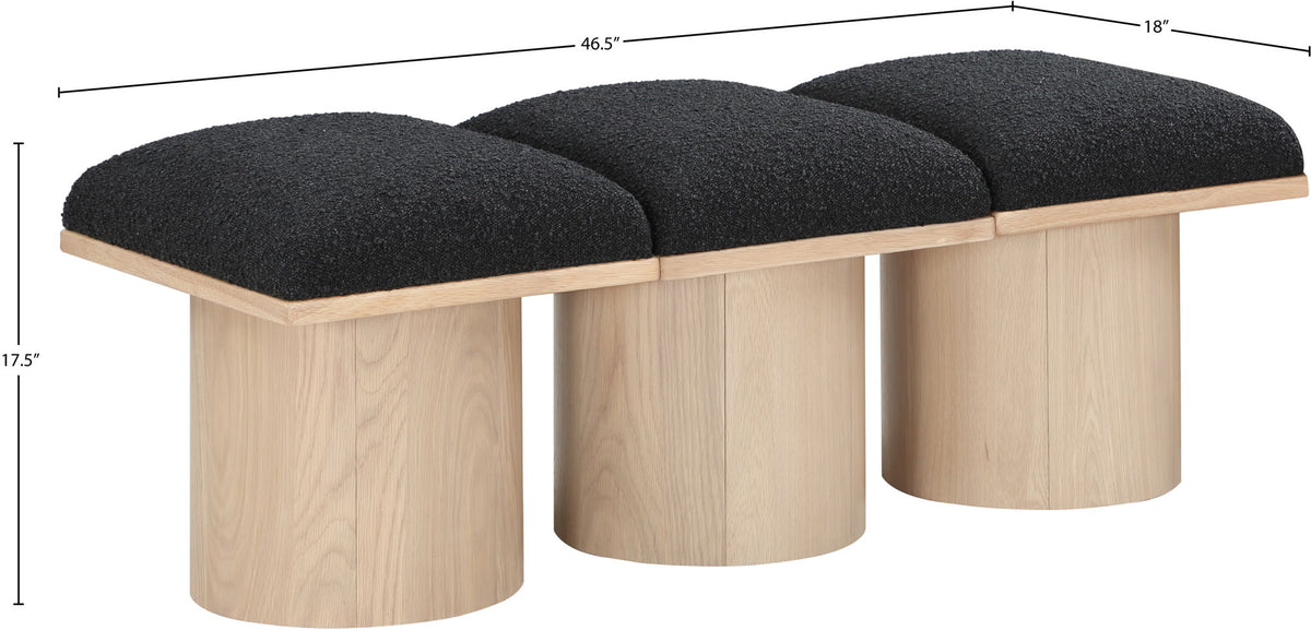 Pavilion - 3 Piece Modular Bench With Natural Base