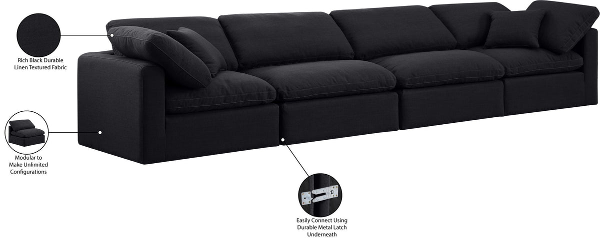 Indulge - Linen 4 Seat Modular Sofa