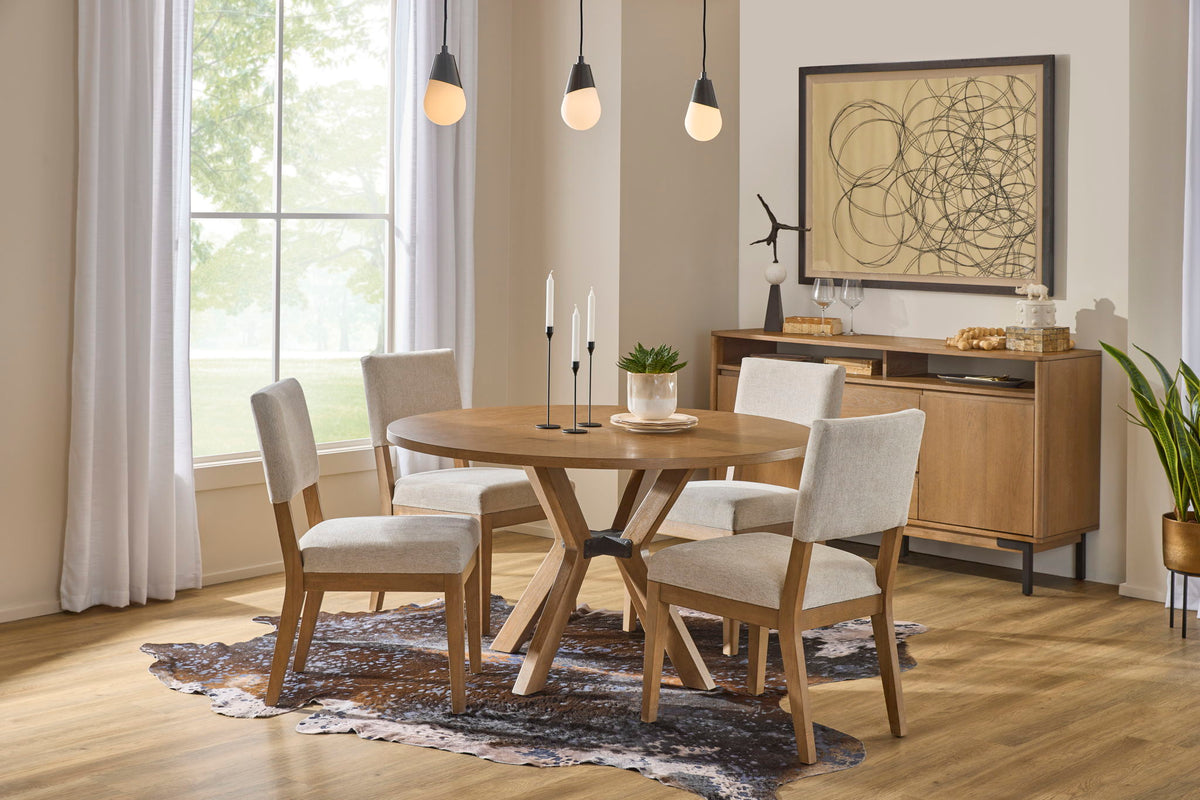 Millwork - Round Dining Table - Light Brown