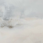 Simple Serenity - Framed Abstract Art - White / Light Blue