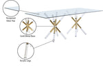 Mercury - Dining Table - Silver