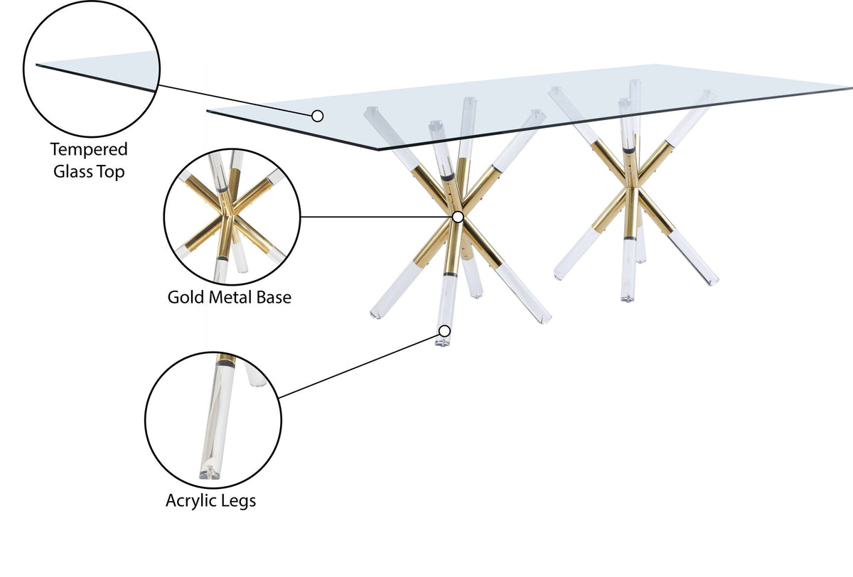 Mercury - Dining Table - Silver