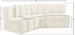 Arc - Velvet 3 Piece Modular Corner Sofa