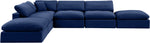 Comfy - 6 Piece Velvet Modular Sectional