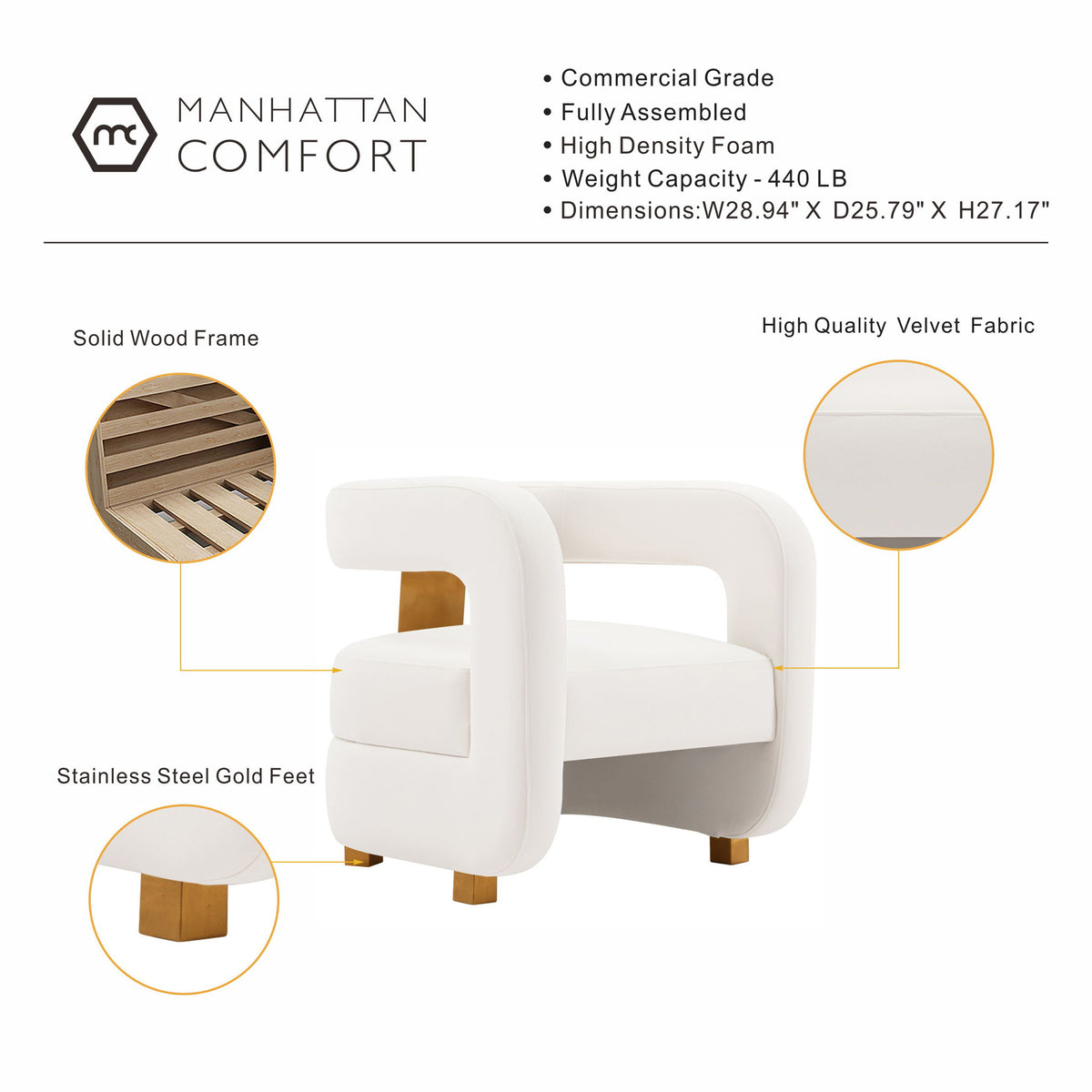 Manhattan Amirah - Lounge Chair