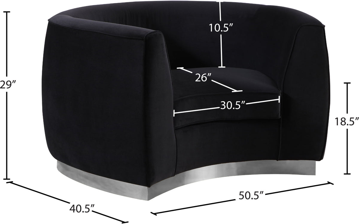 Julian - Chair with Chrome Base