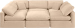 Indulge - Velvet 6 Piece Modular Sectional