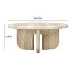 Patrizia - Concrete Round Coffee Table - Natural