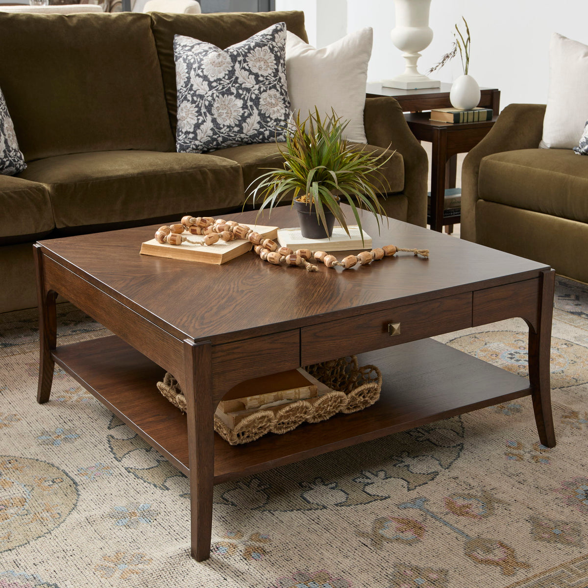 Sylvie - Rectangular Coffee Table - Dark Brown