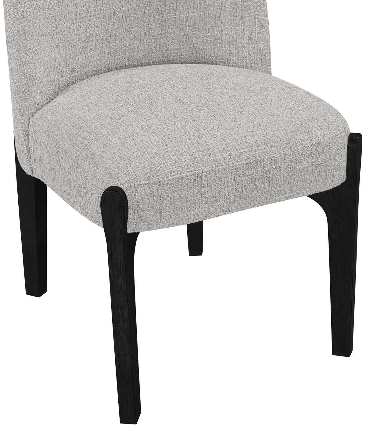 Torino - Upholstered Dining Chair With Brushed Black Base (Set of 2)