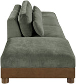 Turin - Chenille Fabric Upholstered Modular Sectional - Green