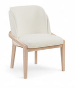 Navo - Faux Leather Upholstered Dining Chair - Natural Base