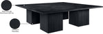 Belinda - Mid-Century Modern Modular Dining Table - Black