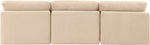 Indulge - Velvet 3 Seat Modular Armless Sofa