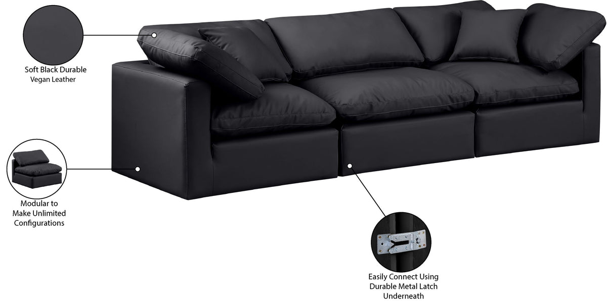 Indulge - Faux Leather 3 Seat Modular Sofa