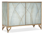 Melange - Joannie 2-Door Chest - Light Blue / Gold