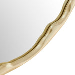 Crinkle - Round Mirror - Brass