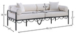 Portofino - Resilient Water Repellent Fabric 85.75" Upholstered Outdoor Patio Sofa
