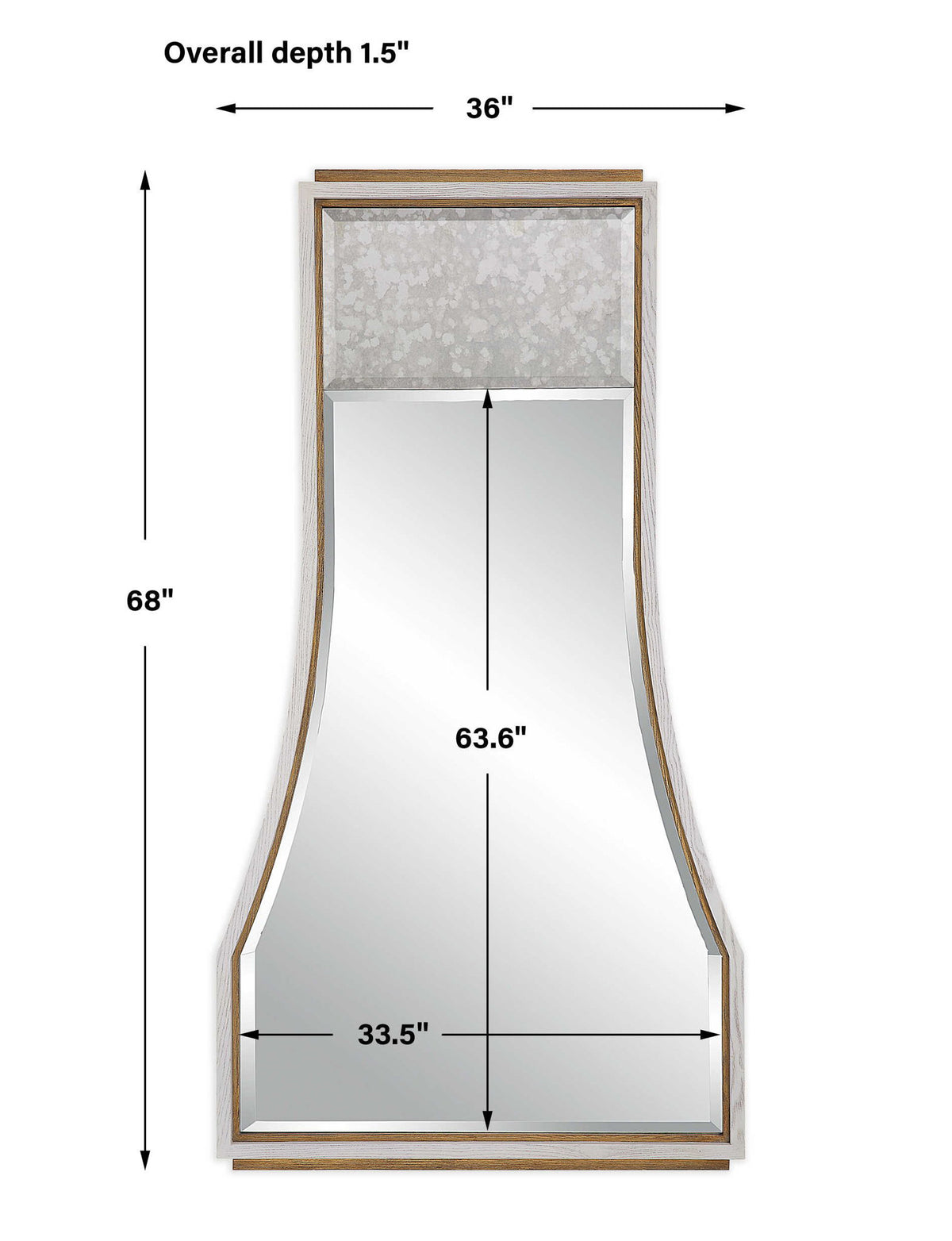 Mansard - Mirror - White