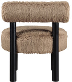 Ambre - Vegan Shearling Fabric Upholstered Accent Chair