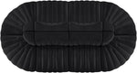 Rummi - Oval Velvet Performance Fabric Upholstered 8 Piece Modular Sectional