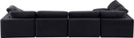 Comfy - 5 Piece Velvet Modular Sectional