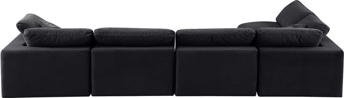 Comfy - 5 Piece Velvet Modular Sectional