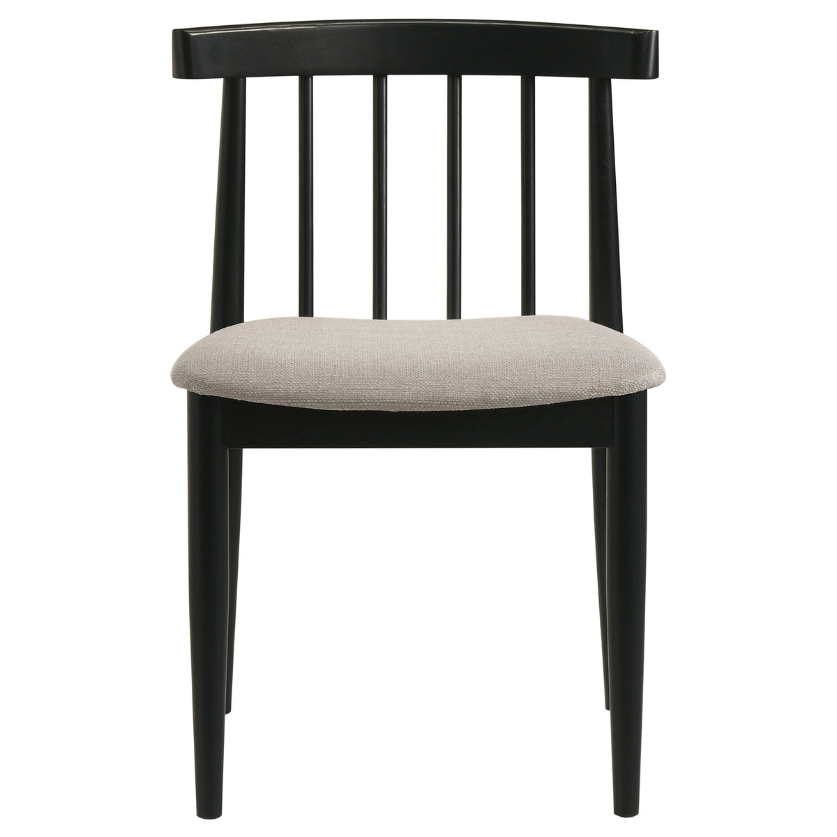 Hamlyn 5-piece Round Wood Dining Set Wheat and Black