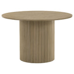 Hamlyn 5-piece Round Wood Dining Set Grey and Natural Oak