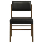 Hamlyn 5-piece Round Wood Dining Set Black and Walnut