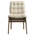 Hamlyn 5-piece Round Wood Dining Set Cream and Walnut