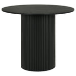 Hamlyn 5-piece Round Wood Counter Height Dining Set Cream and Black