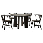 Strouse 5-piece Dining Set Black
