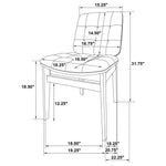 Strouse 5-piece Dining Set Grey and Natural Oak
