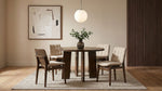 Strouse 5-piece Dining Set Cream and Walnut