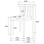 Decker 7-piece 82-inch Rectangular Dining Set Wheat and Natural Oak