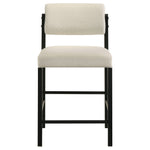 Decker 7-piece 70-inch Rectangular Counter Height Dining Set Cream and Black