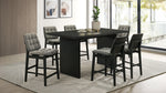 Decker 7-piece 70-inch Rectangular Counter Height Dining Set Grey and Black
