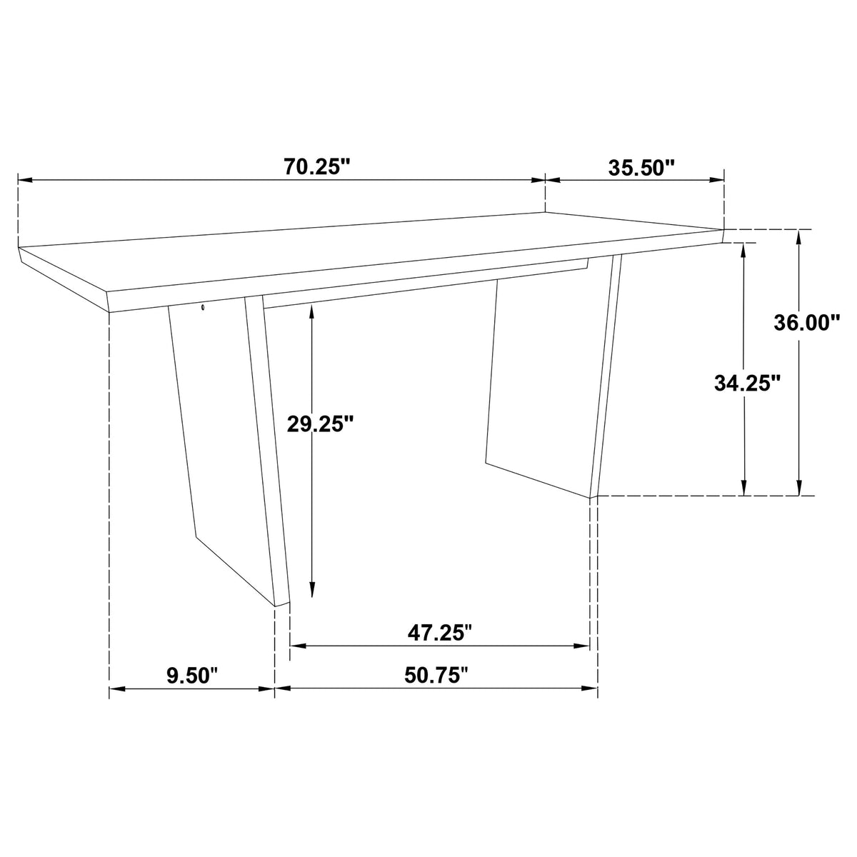 Decker 7-piece 70-inch Rectangular Counter Height Dining Set Grey and Natural Oak