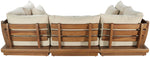 Mirella - 6 Piece Water Resistant Fabric Upholstered Outdoor Patio Modular Sectional