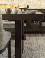 Burkhaus - Rectangular Dining Room Extension Table - Dark Brown