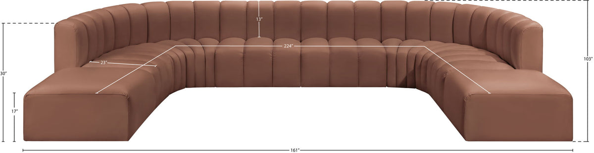 Arc - Faux Leather Modular Sectional