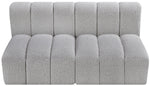 Arc - Boucle Fabric 2 Seats Modular Sofa