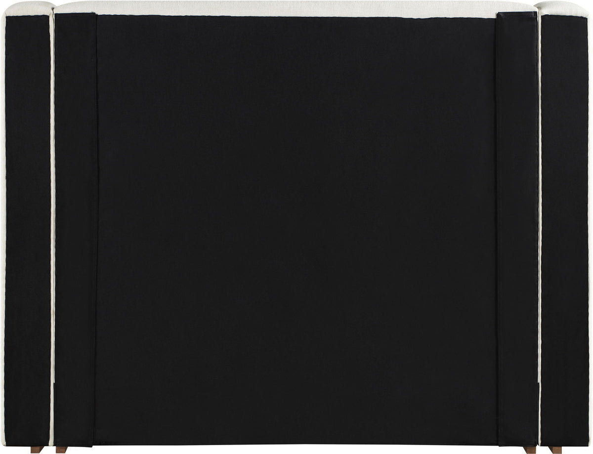 Solange - Linen Textured Fabric Upholstered Bed