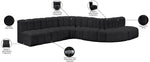 Arc - Faux Leather 7 Piece Modular Sofa