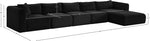 Shaggy - 5 Piece Modular Sectional With Chaise