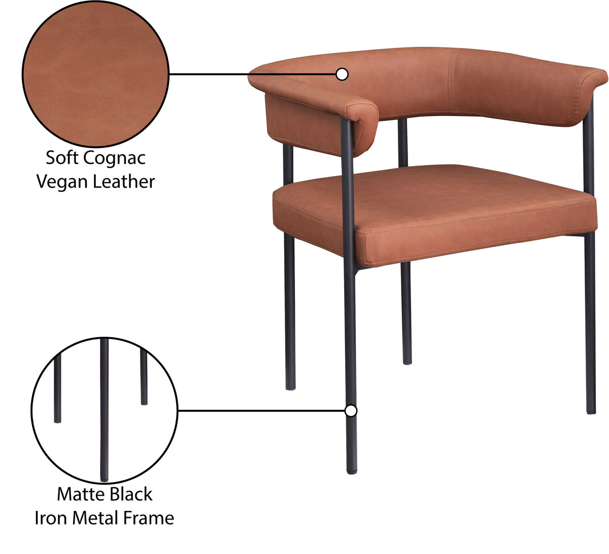 Malin - Faux Leather Dining Chair (Set of 2)