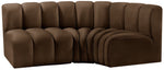 Arc - Velvet 3 Piece Sofa