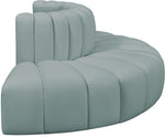Arc - Faux Leather 4 Piece Modular Sofa
